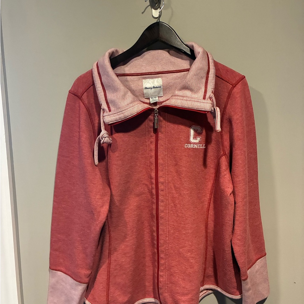 Tommy Bahama Cornell Red ZipUp